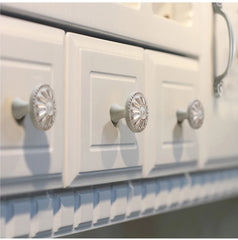 KAK Ivory White Zinc Alloy Cabinet Handles – European Style Drawer & Door Pulls