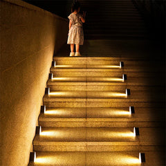 LED Solar Fence & Deck Lights – Outdoor Waterproof Step, Stair, and Garden Lighting