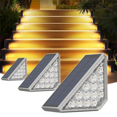 LED Solar Fence & Deck Lights – Outdoor Waterproof Step, Stair, and Garden Lighting
