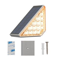 LED Solar Fence & Deck Lights – Outdoor Waterproof Step, Stair, and Garden Lighting