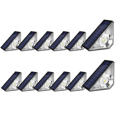 LED Solar Fence & Deck Lights – Outdoor Waterproof Step, Stair, and Garden Lighting
