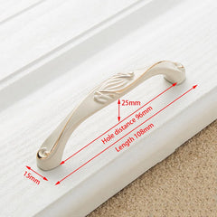 KAK Ivory White Zinc Alloy Cabinet Handles – European Style Drawer & Door Pulls