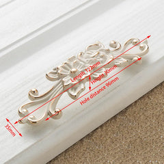 KAK Ivory White Zinc Alloy Cabinet Handles – European Style Drawer & Door Pulls