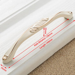 KAK Ivory White Zinc Alloy Cabinet Handles – European Style Drawer & Door Pulls