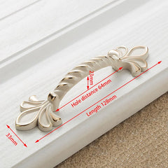 KAK Ivory White Zinc Alloy Cabinet Handles – European Style Drawer & Door Pulls