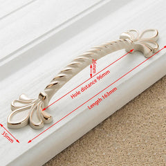 KAK Ivory White Zinc Alloy Cabinet Handles – European Style Drawer & Door Pulls