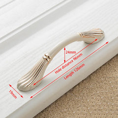 KAK Ivory White Zinc Alloy Cabinet Handles – European Style Drawer & Door Pulls