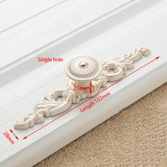 KAK Ivory White Zinc Alloy Cabinet Handles – European Style Drawer & Door Pulls