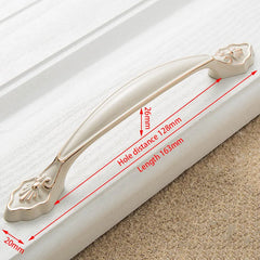 KAK Ivory White Zinc Alloy Cabinet Handles – European Style Drawer & Door Pulls