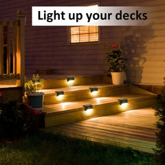 16-Pack Solar Deck Lights – Waterproof LED Step & Fence Lights for Outdoor Use