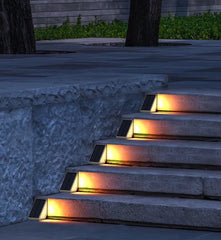 LED Solar Fence & Deck Lights – Outdoor Waterproof Step, Stair, and Garden Lighting