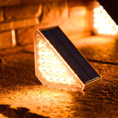 LED Solar Fence & Deck Lights – Outdoor Waterproof Step, Stair, and Garden Lighting