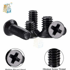 250/500pcs Laptop Screw Set – M2 M2.5 M3 Flat Head Phillips Screws Kit for Computers