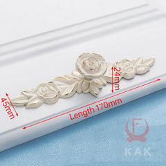 KAK Ivory White Zinc Alloy Cabinet Handles – European Style Drawer & Door Pulls