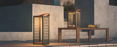 2-Pack Solar Outdoor Floor Lamps