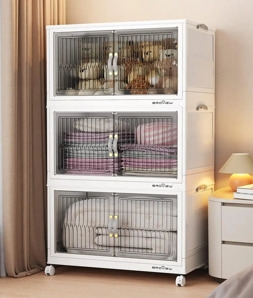 84Qt Stackable Storage Bins with Lid