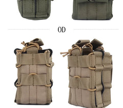 5.56/7.62 rifle double-layer large magazine Molle system double clip storage bag accessory bag hunting clothing accessories