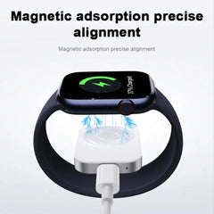 Smart Watch Wireless Charger Mini Type-C Male/Female Charge Pad for Apple Watch 10/9/8/7/6/5/4/3/2 Series SE Fast Charging Dock