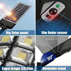 100000LM Ultra Powerful Solar Lamp With Remote Control Outdoor Solar