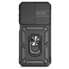 Slide Camera Lens Military Grade Armor Phone Case For Samsung Galaxy A16 A06 A15 A25 A35 A55 5G S24FE Holder Ring Stand Cover