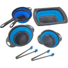 5-Pack Collapsible Silicone Colander Set