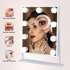 LED Makeup Mirror with 10x Magnifier