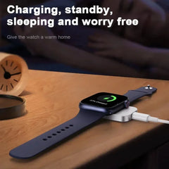 Smart Watch Wireless Charger Mini Type-C Male/Female Charge Pad for Apple Watch 10/9/8/7/6/5/4/3/2 Series SE Fast Charging Dock