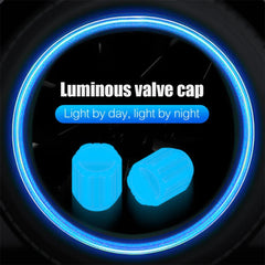 1-20PCS Glowing Tire Valve Stem Caps | Car Bike Wheel Decor