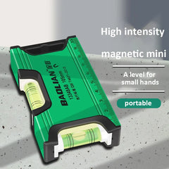 High Precision Magnetic Level Ruler – Multi-function Aluminum Spirit Bubble Gauge