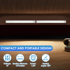 3PCS RV Step Lights – LED Cabinet & Stair Lights with Motion Sensor, USB Rechargeable, 3 Light Modes