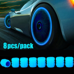 1-20PCS Glowing Tire Valve Stem Caps | Car Bike Wheel Decor
