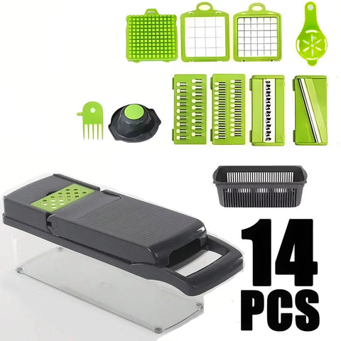 14/16pcs Multifunctional Vegetable Slicer Food Grade