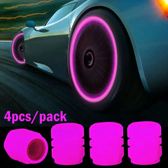 1-20PCS Glowing Tire Valve Stem Caps | Car Bike Wheel Decor