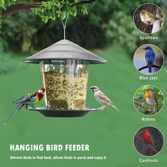 Window Wild Bird Feeder House – Transparent Plastic, Hanging