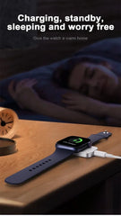 Smart Watch Wireless Charger Mini Type-C Male/Female Charge Pad for Apple Watch 10/9/8/7/6/5/4/3/2 Series SE Fast Charging Dock