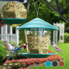 Window Wild Bird Feeder House – Transparent Plastic, Hanging