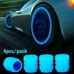 1-20PCS Glowing Tire Valve Stem Caps | Car Bike Wheel Decor