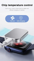 Smart Watch Wireless Charger Mini Type-C Male/Female Charge Pad for Apple Watch 10/9/8/7/6/5/4/3/2 Series SE Fast Charging Dock