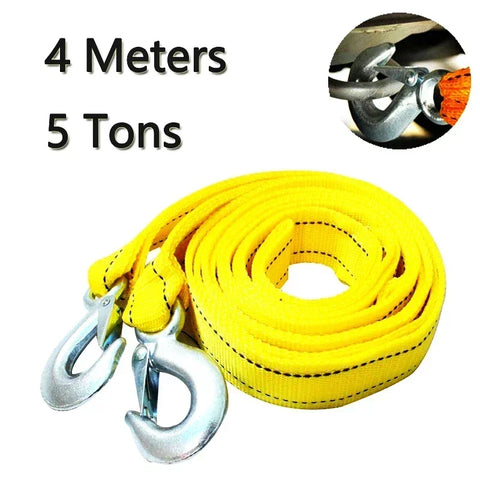 1 Pcs 3M/4M Car Tow Cable Heavy Duty 3Ton/5Ton Car Accessories