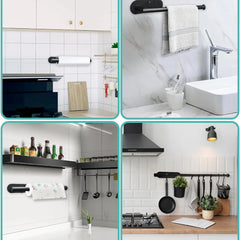 Kitchen Paper Towel Holder Adhesive Hanger Accessories