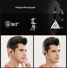 Original QKZ AK6 Copper Driver HiFi Wired Earphone Bass Stereo