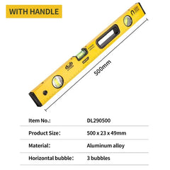 Deli High Precision Magnetic Spirit Level Ruler – Rustproof Horizontal Bubble Level