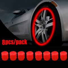 1-20PCS Glowing Tire Valve Stem Caps | Car Bike Wheel Decor
