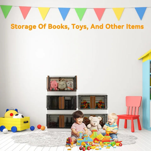 8.4-Gallon Foldable Storage Bin Cabinet