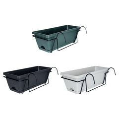 6L Hanging Balcony Railing Planter – Fence & Window Box Flower Pot