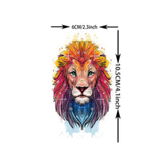 66 Sheets 3D Animal Temporary Tattoos – Wolf, Lion, Tiger, Eagle