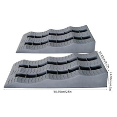 Car Leveling Ramps (2PCS) – RV Wheel Chocks & 3-Step Camper Leveling Blocks | Trailer Levelers for Motorhomes & Travel