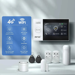 Wireless GSM WiFi Home Security Alarm