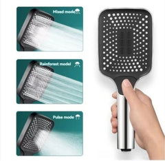 Adjustable Shower Head 3 Mode Rainfall Shower High Pressure Water Saving