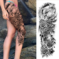 Full Arm Temporary Tattoo Sleeves for Men & Women – Realistic Fake Tattoos